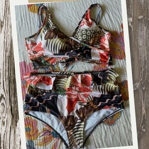 Women’s High Rise Tropical Print Bikini